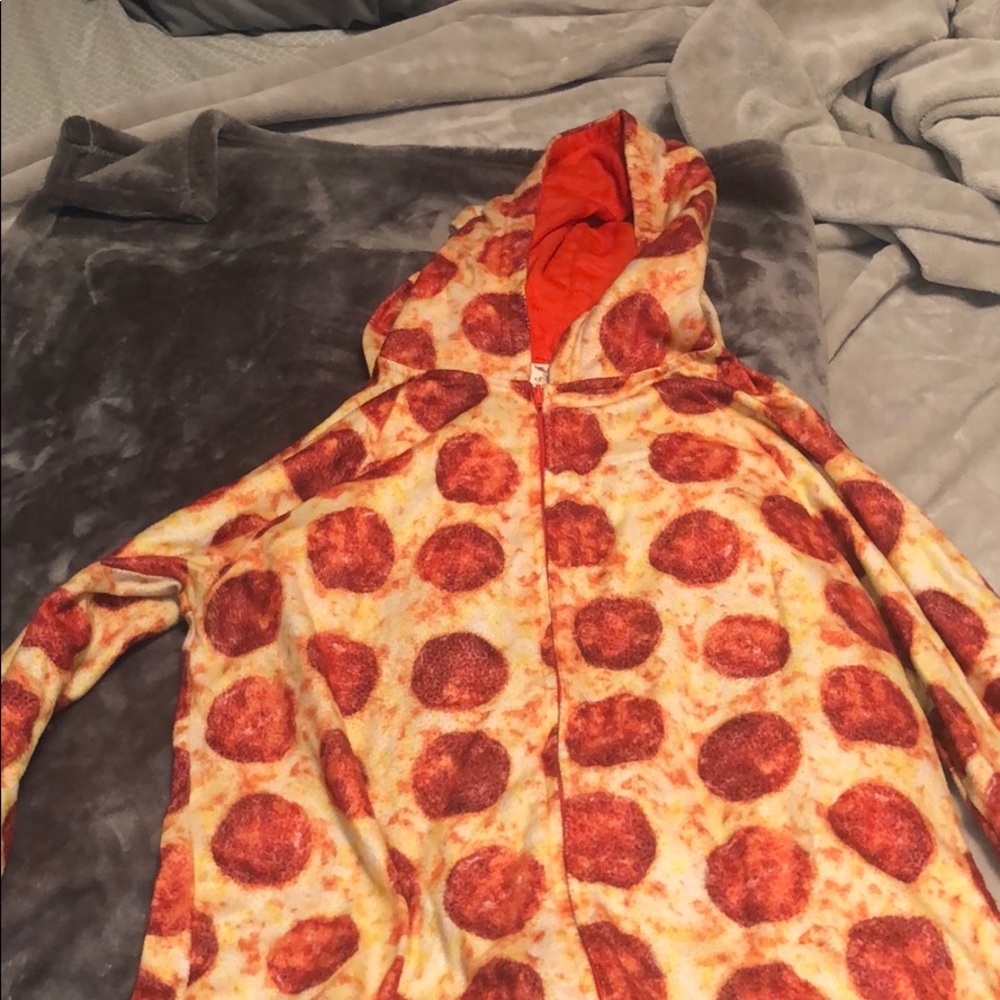 Pepperoni pizza onesie